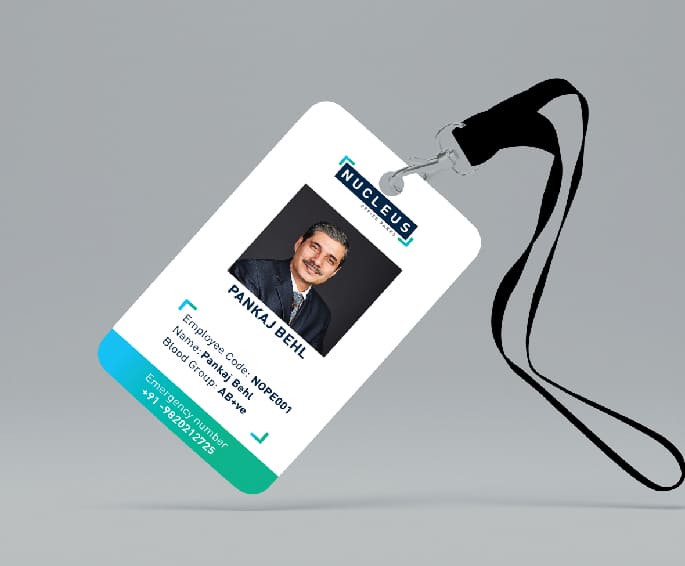 Employee Identity Card designing for Nucleus Corporation